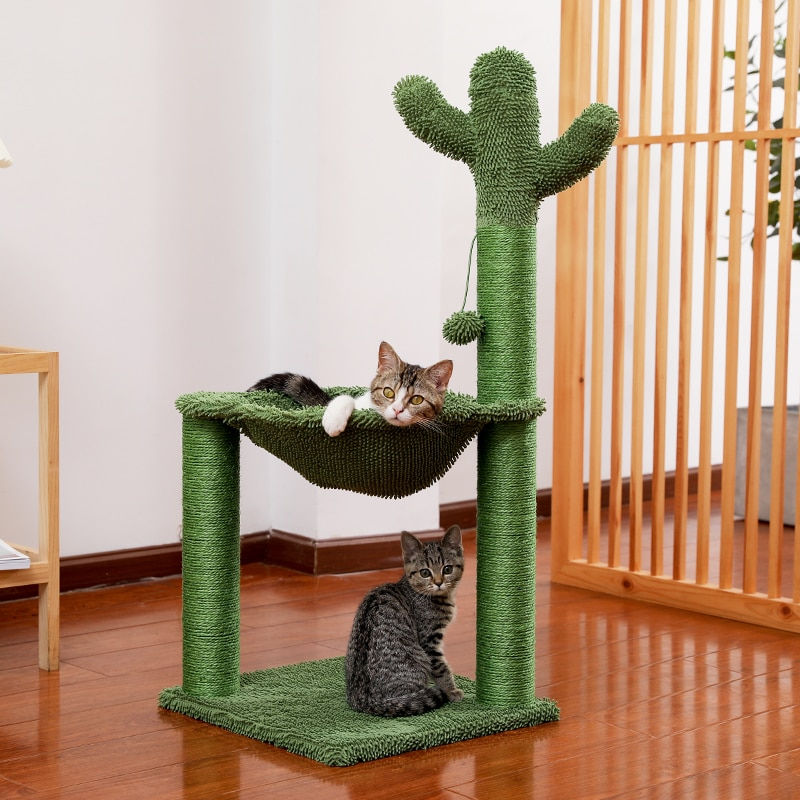 Thumbnail: Cute Cactus/Mushroom Cat Tree
