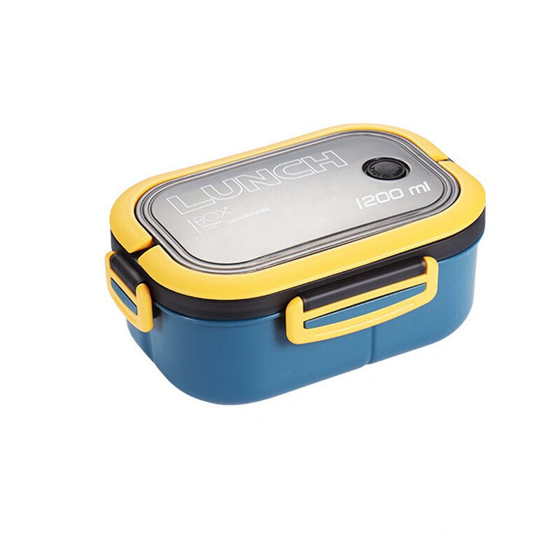 Double-layer Lunch Box With Fork And Spoon