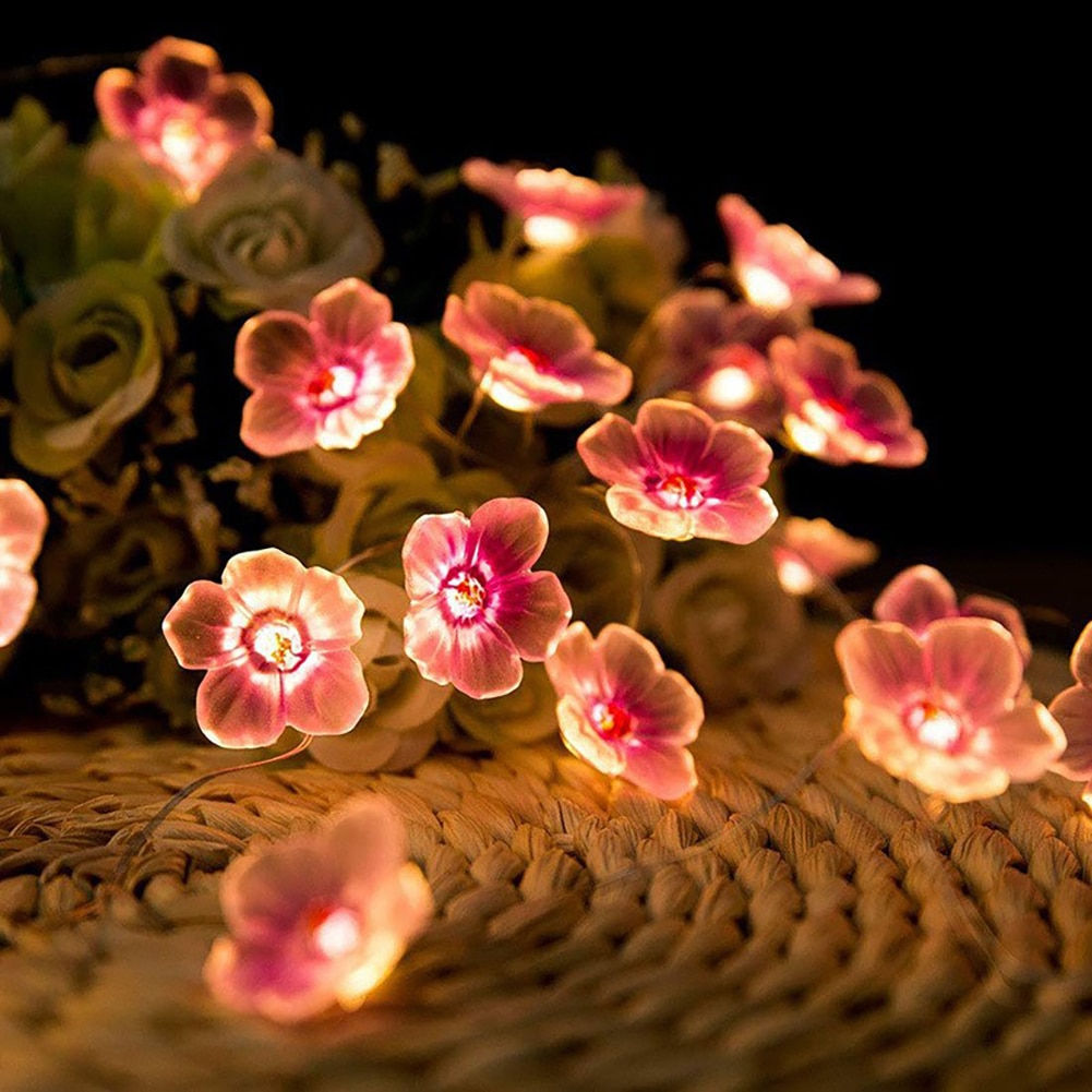 Pink Cherry Blossom String Lights