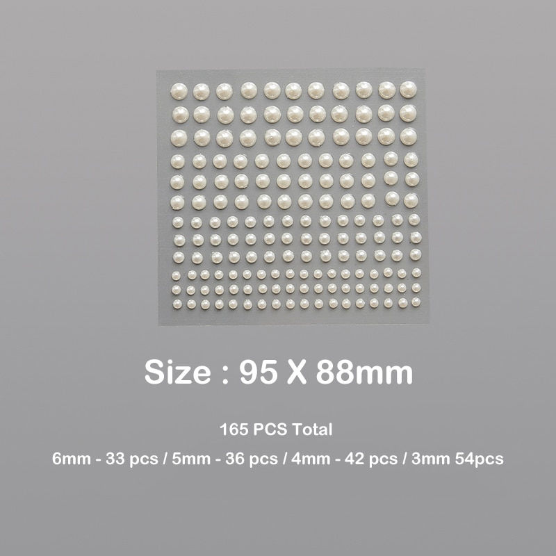 Thumbnail: Plastic Semi-circular Decoration Pearl