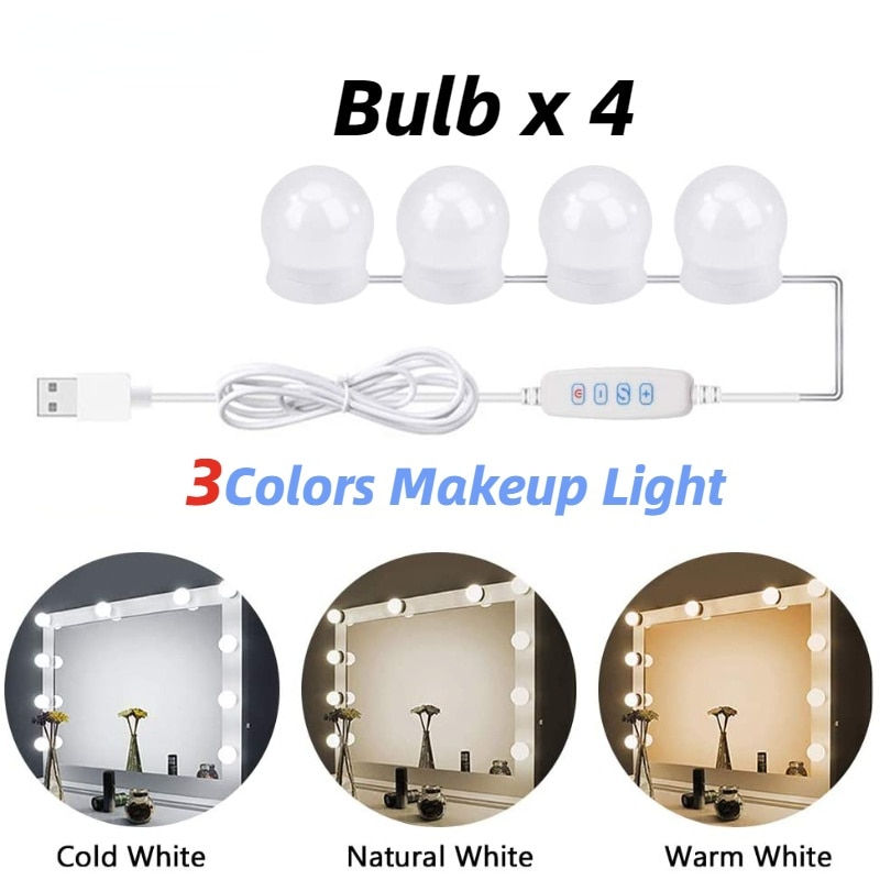 Thumbnail: Makeup Mirror LED Light Bulbs - Bathroom or Dressing Table Lighting