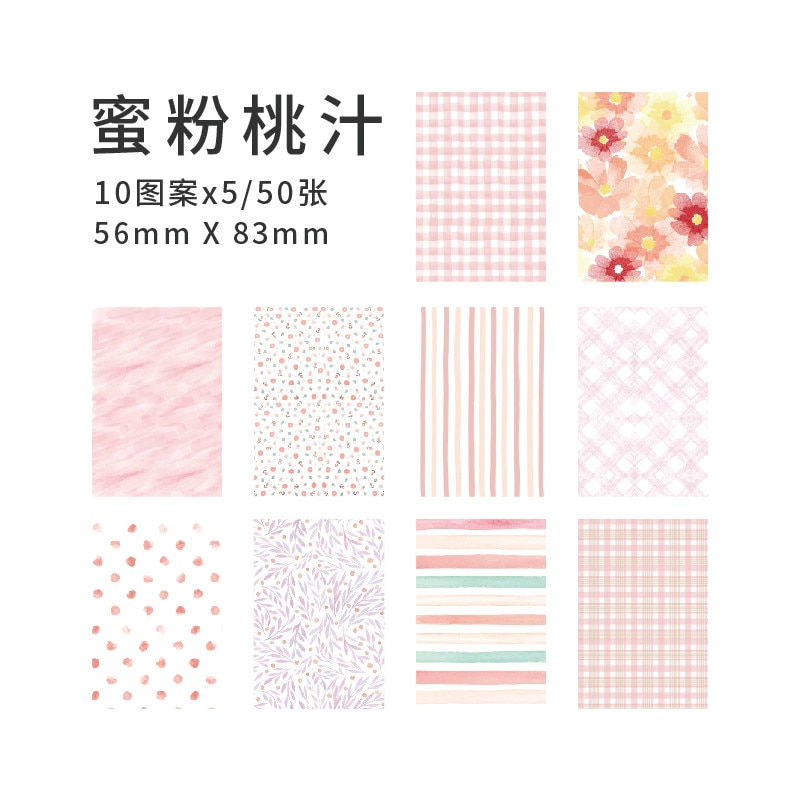 Thumbnail: Creative material paper with a fresh design for scrapbooking