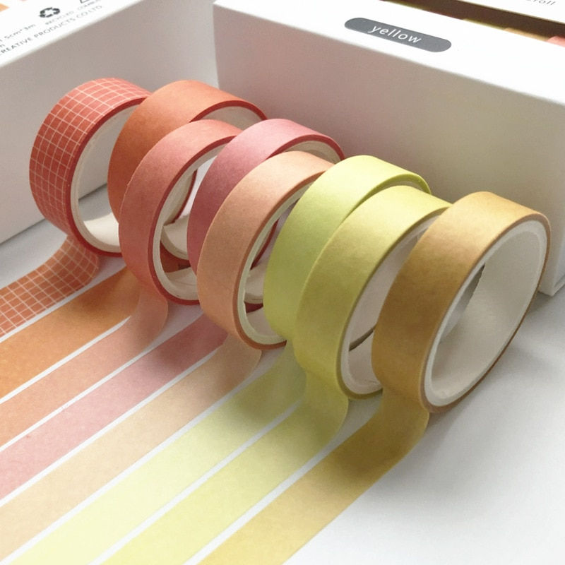 Thumbnail: 8Pcs Pure Colour Masking Tape
