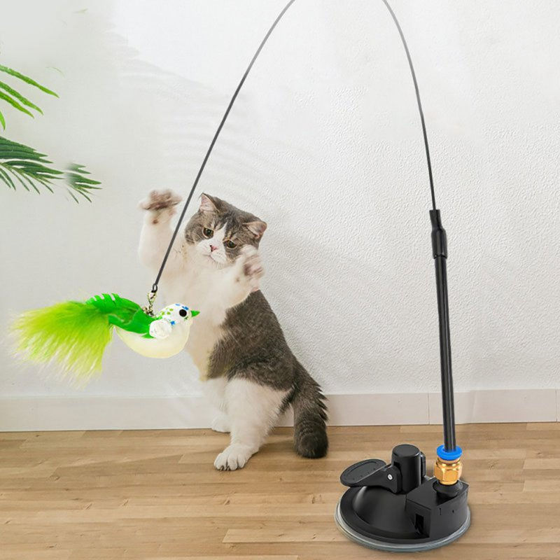 Interactive Cat Toy Feather Bird with Bell