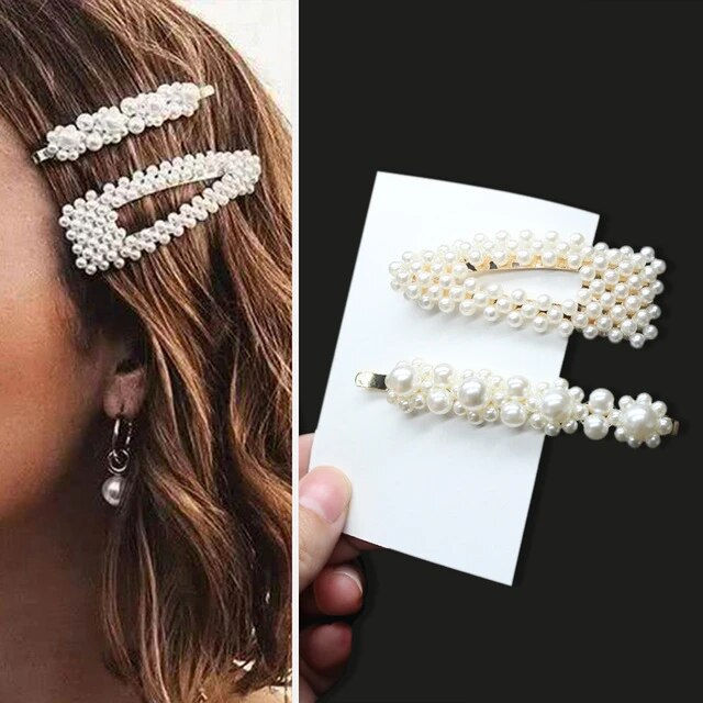 Thumbnail: 2/3/4 Set Pearl Hair Clips