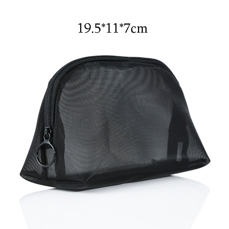 Thumbnail: Portable Mesh Transparent Cosmetic Bag
