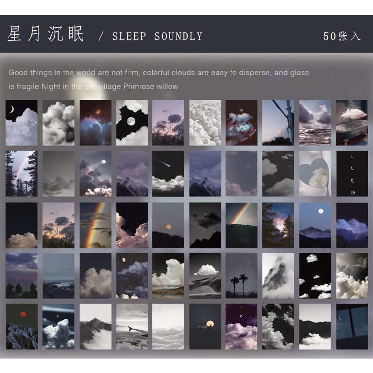 Thumbnail: 50 Sheets Natural Scenery & Art Paintings
