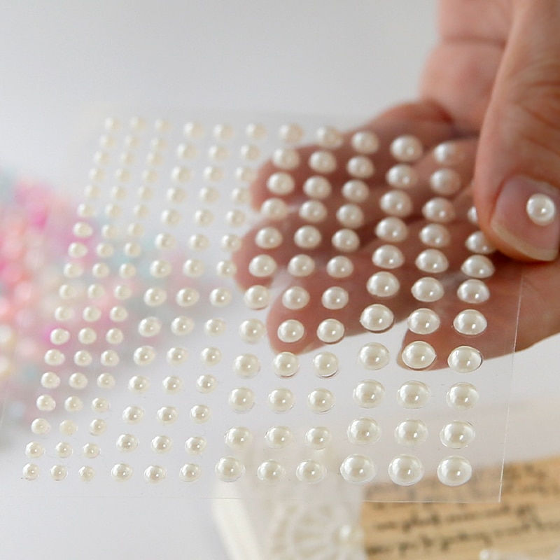 Plastic Semi-circular Decoration Pearl