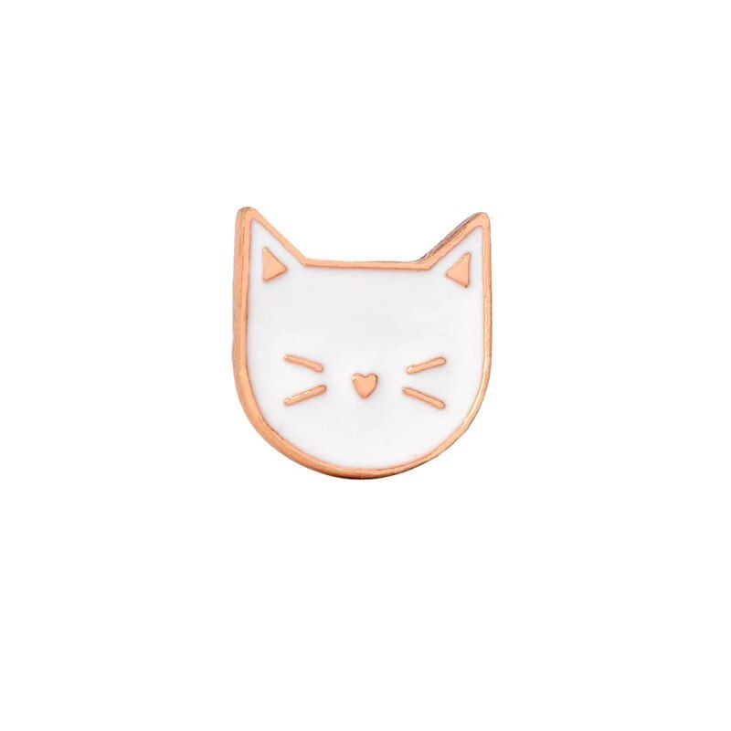 Thumbnail: Black-White Cat Enamel Pins