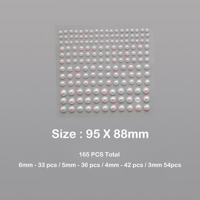 Thumbnail: Plastic Semi-circular Decoration Pearl