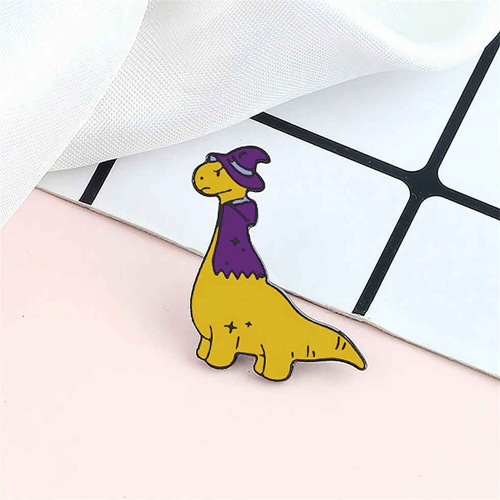 Thumbnail: Cartoon Vintage Dinosaur Series Brooches