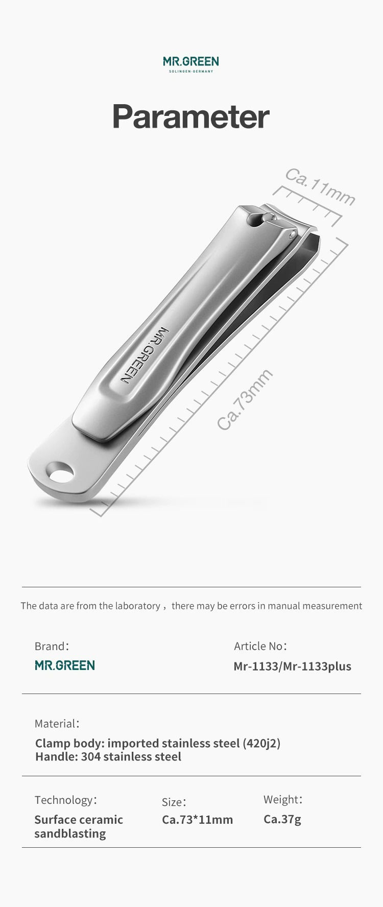 Thumbnail: Simplicity and Fashion Stainless Steel Fingernail Clippers