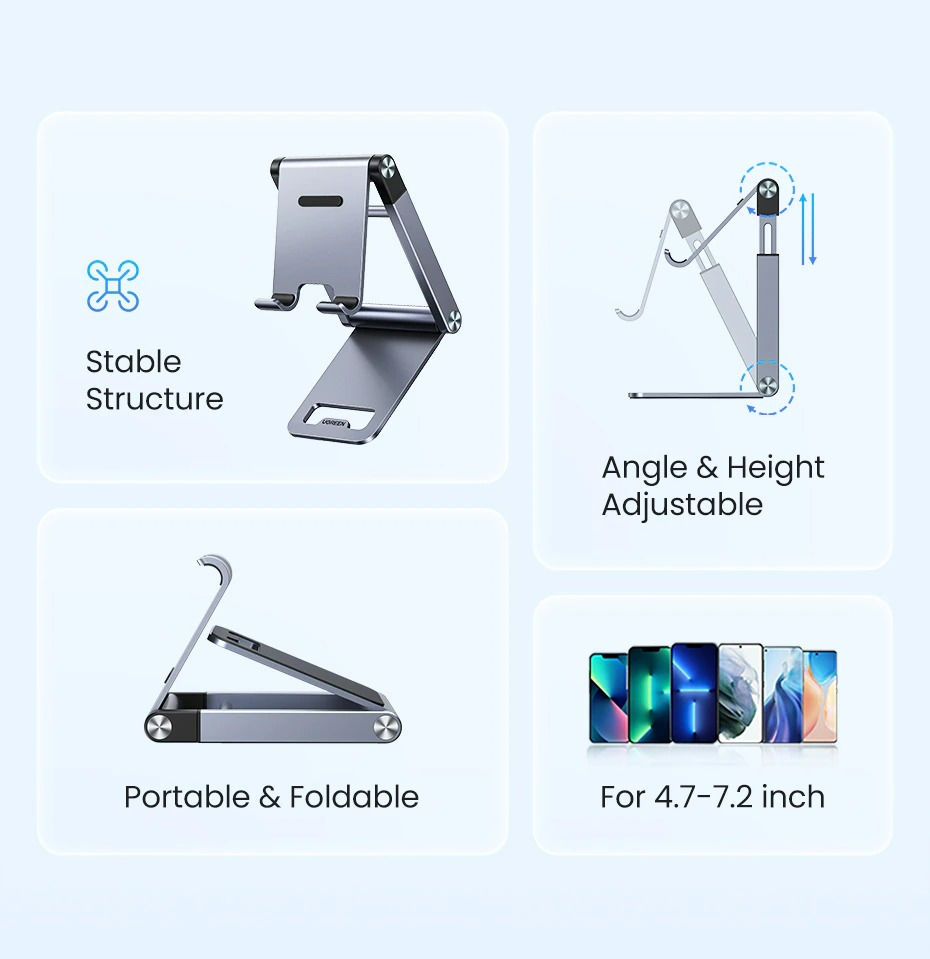 Thumbnail: Aluminum Cell Phone Stand & Tablet Stand Support