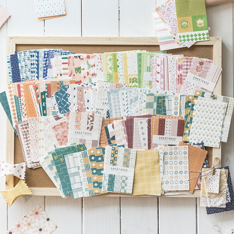 Thumbnail: Creative material paper with a fresh design for scrapbooking