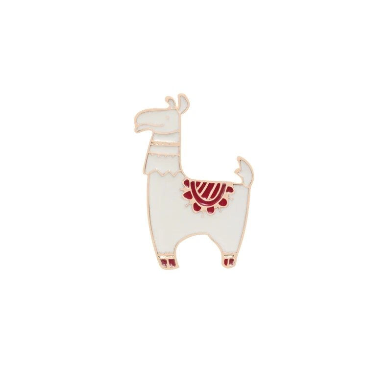 Thumbnail: Cartoon Alpaca Enamel Pins 