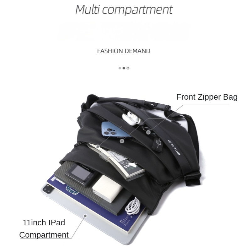 Thumbnail: Premium Black Waterproof Cross-Body Bag