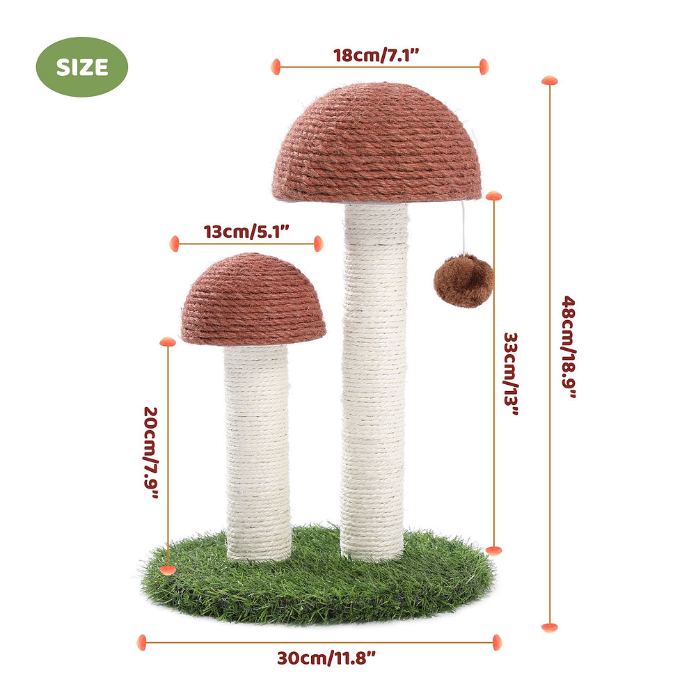Thumbnail: Cute Cactus/Mushroom Cat Tree