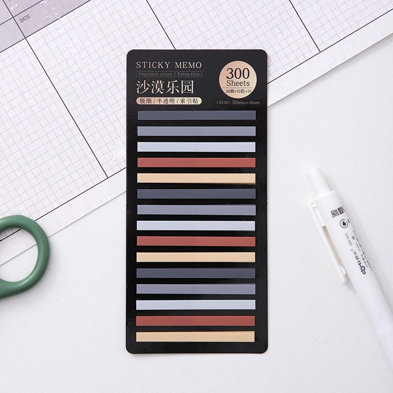 Thumbnail: 300 Sheets of Colorful Fluorescent Sticky Notes
