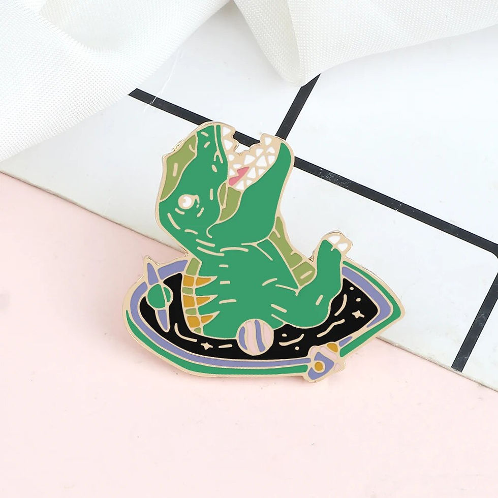 Thumbnail: Cartoon Vintage Dinosaur Series Brooches