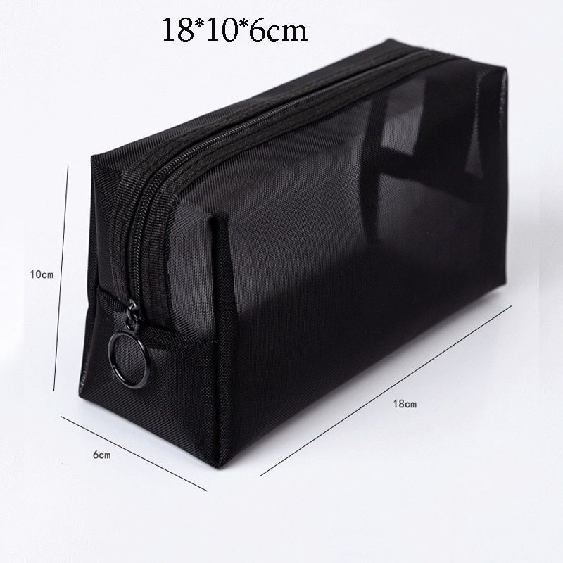 Thumbnail: Portable Mesh Transparent Cosmetic Bag