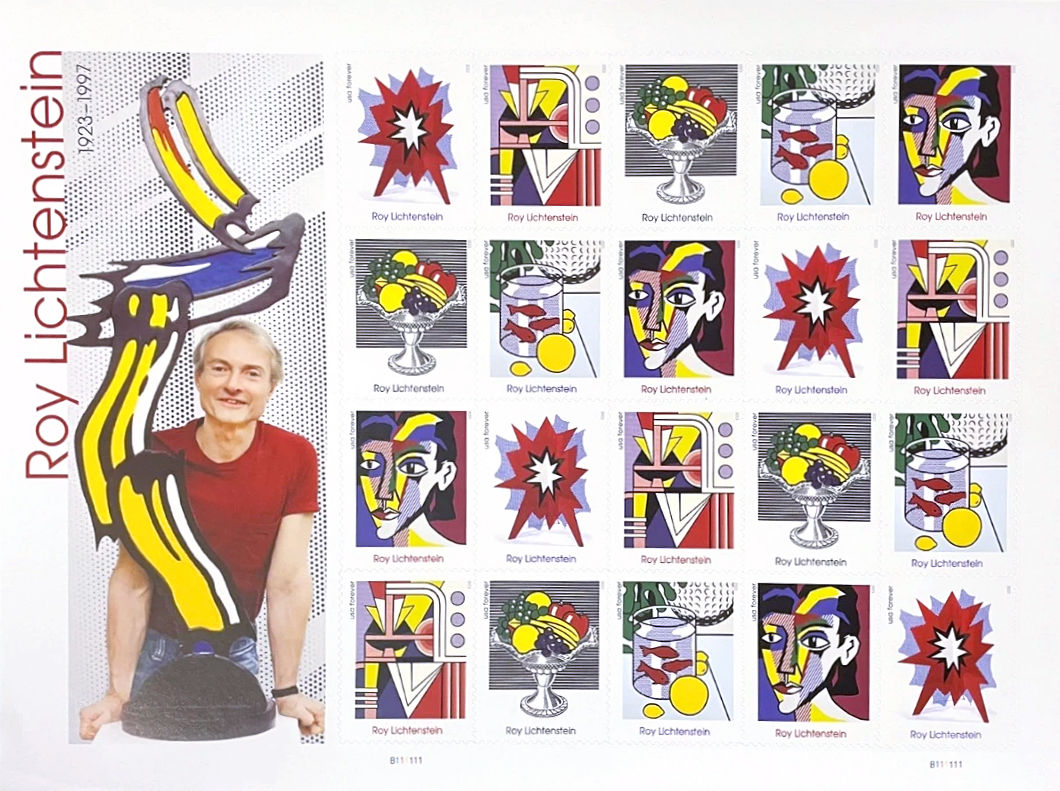 2023 Roy Lichtenstein Stamp Sheet - Forever - MNH