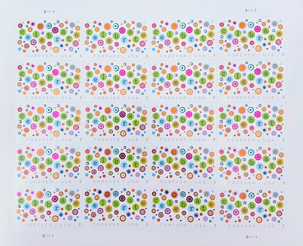 2020 Let's Celebrate Stamps Sheet of 20 - Forever - MNH