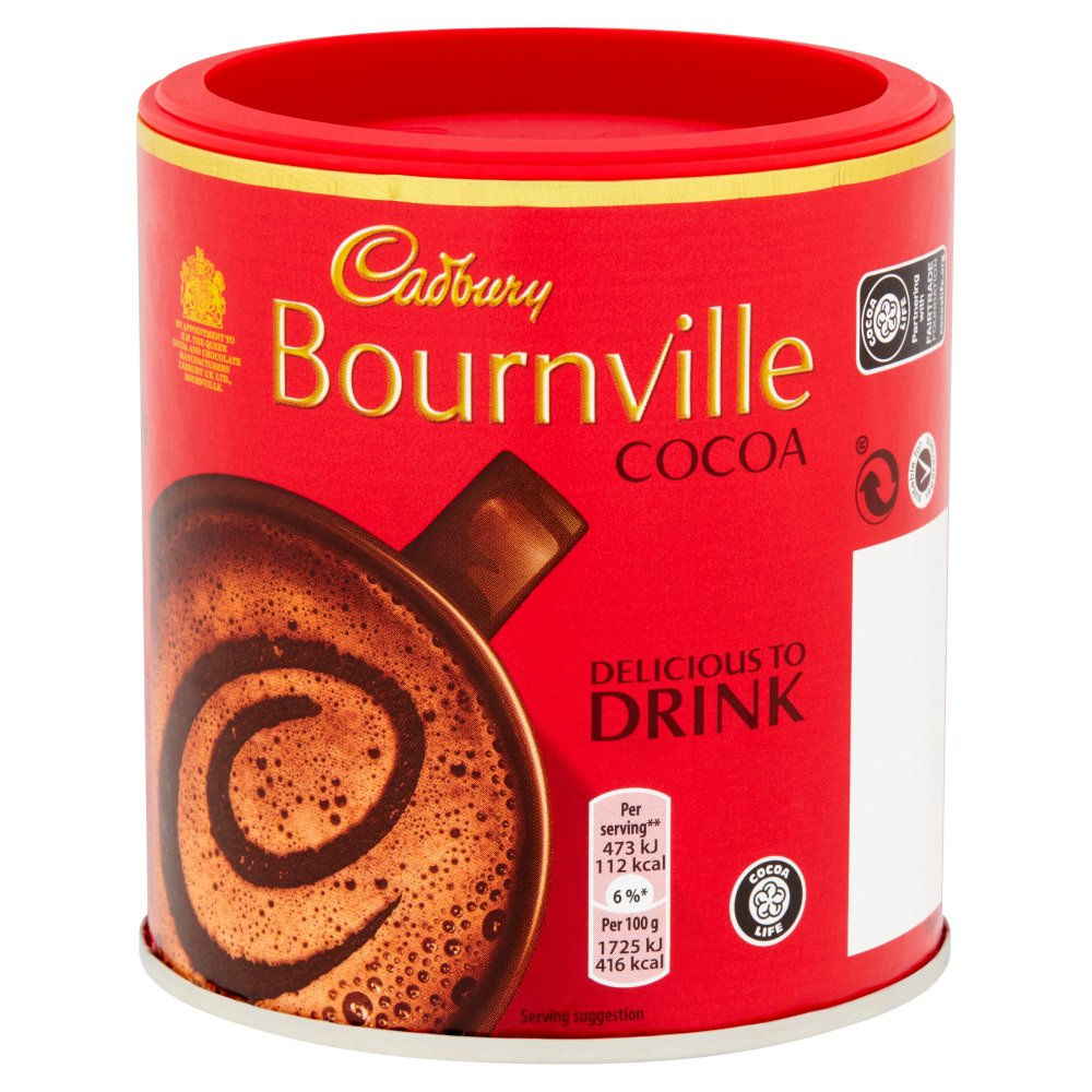 Cadbury Bournville Dark Chocolate Cocoa Powder Tin 250g