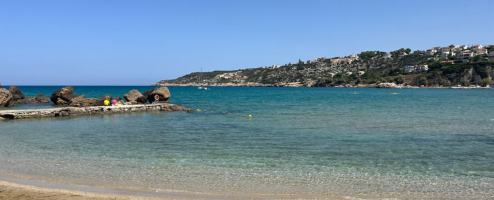 The beach in Almyrida