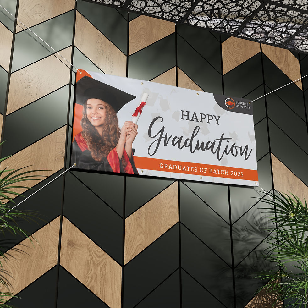 Thumbnail: Custom Vinyl Banner - Personalized Banners for Graduations, Birthdays, and More