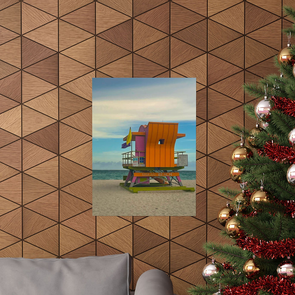 Thumbnail:  Printed Miami South Beach Photo Poster home decor gift