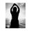 Thumbnail: Printed Black and White Silhouette Woman Poster for home gift Aruba 2