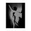 Thumbnail: Printed Black and White Photo Silhouette Woman Poster for home gift 2