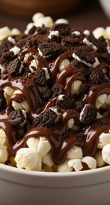 plain popcorn with chocolate drizzle and chopped Oreos on top.jpg
