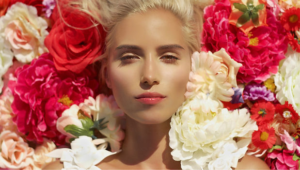 beautiful girl glowing skin