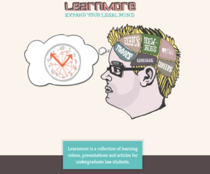 Screenshots from LawBore subsites Future Lawyer and Learnmore. Image © Emily Allbon