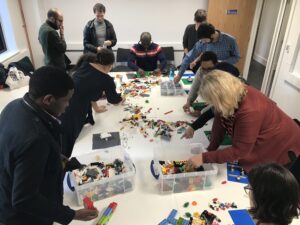 Postgraduate research students making models of their research projects. Image © Amanda Perry-Kessaris