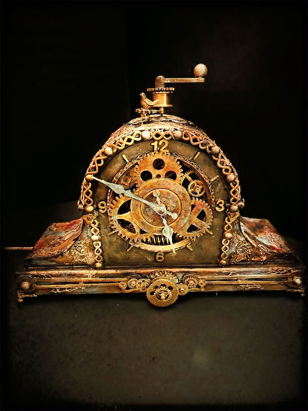 Miniature : "The Montgomery Tickinbright Mantel Clock"