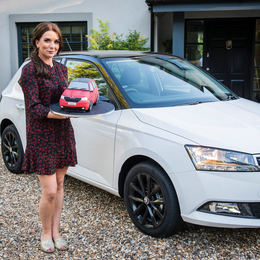 Candice Brown recreates small-scale version of famous Å KODA Fabia cake