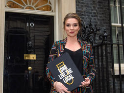 Candice Brown Delivers Petition to Downing Street