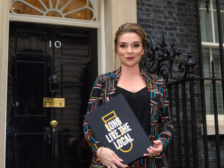 Candice Brown Delivers Petition to Downing Street