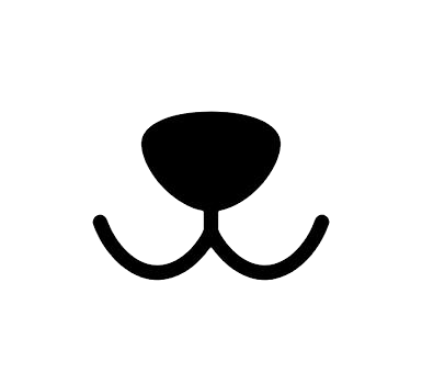 dog-face-icon-dog-mouth-and-nose-happy-smile-cat-face-icon-for-pet-shop-illustration-isola