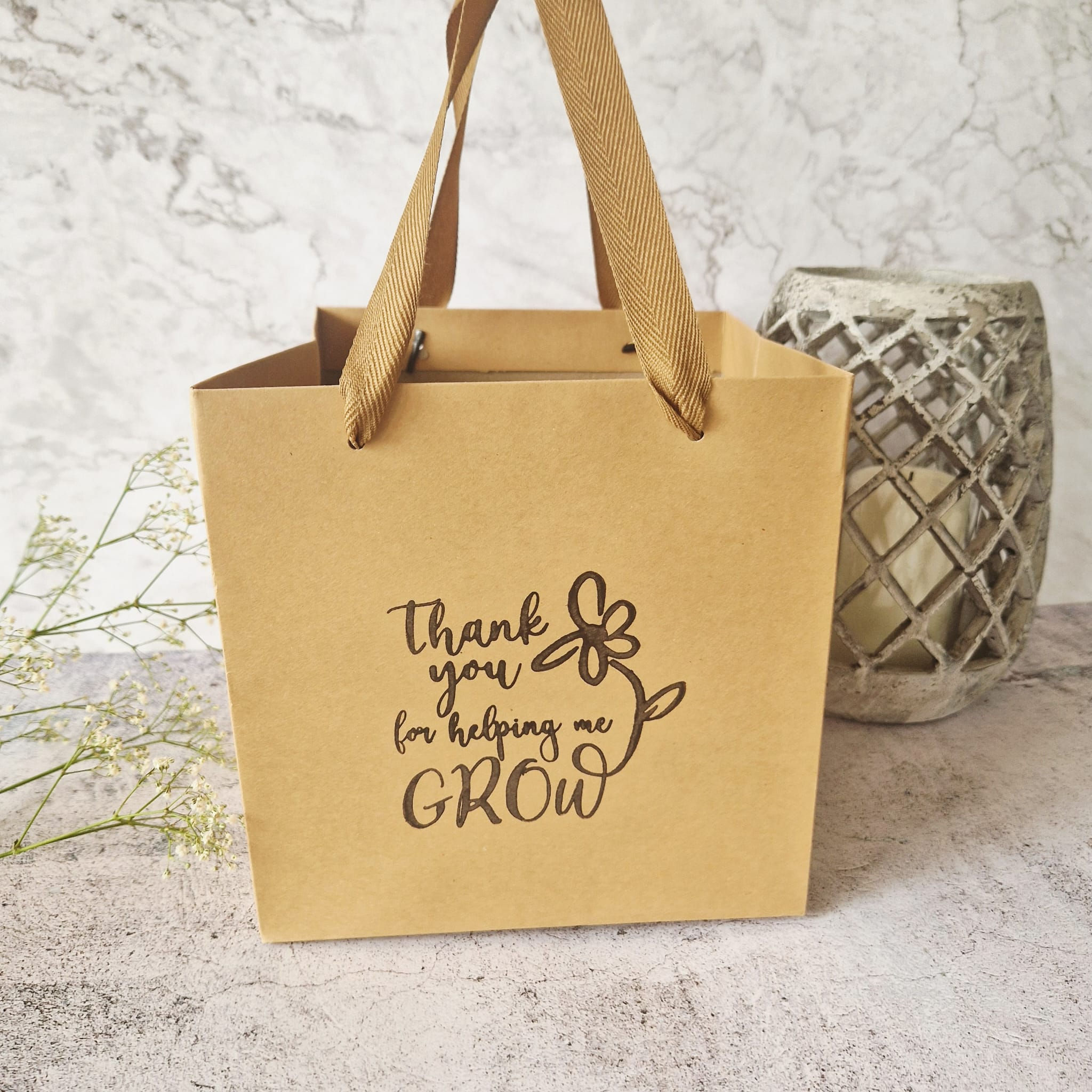 Thank You For Helping Me Grow Gift Bag