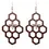 Thumbnail: Beautiful Wooden Honeycomb Bee Dangle Earrings.