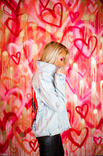 Painted Lips Jean Jacket | speedpainterjessica