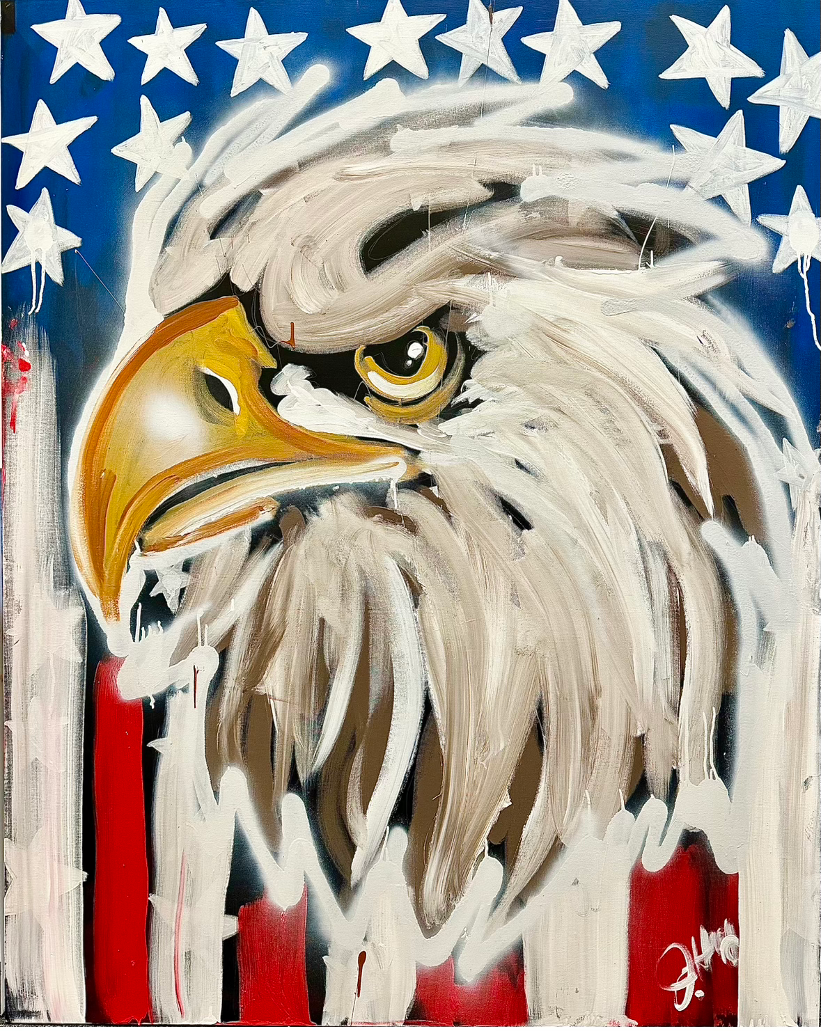 American Eagle Speedpainting by Jessica K. Haas