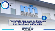 Formulario para pago de impuesto TEC para personas jurídicas inactivas ya está disponible