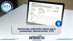 Hacienda extiende plazo para presentar Declaración 270