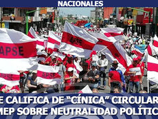APSE califica de “cínica” circular del MEP sobre neutralidad política