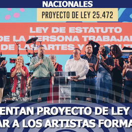 Presentan proyecto de ley para facilitar a los artistas formalizarse