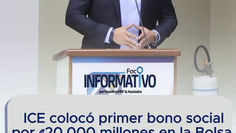ICE colocó primer bono social por ₡20.000 millones en la Bolsa de Valores